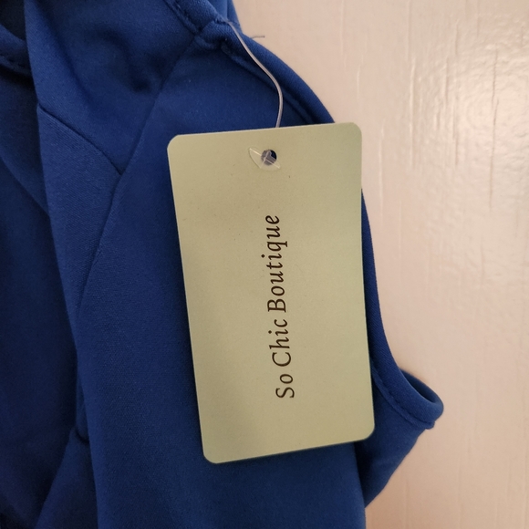 Blue One Shoulder Dress - Picture 9 of 9